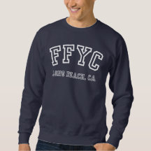 Collegiate White Men's Crew Sweatshirt