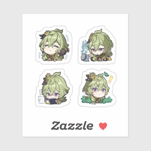 Collei Genshin Impact 4er Sticker Set Extra P (Blatt)