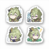 Collei Genshin Impact 4er Sticker Set Extra P (Vorderseite)