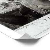 Colley Cibber 1758, eingraviert durch Edward Fishe Poster (Ecke)