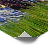 Collie 1 - Starry Night Poster (Ecke)