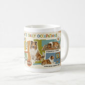 Collie Alltagstätigkeit Kaffeetasse (VorderseiteRechts)