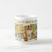 Collie Alltagstätigkeit Kaffeetasse (Mittel)