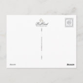 Collie Angel in der schneebedeckten Winterlandscha Postkarte (Rückseite)