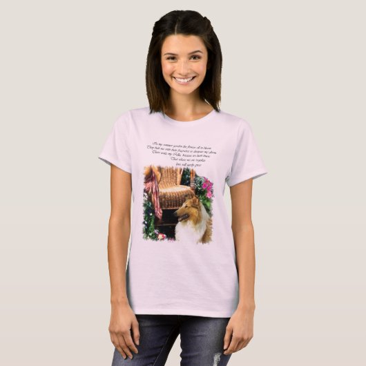 Collie Art spendet Rough Sable T-Shirt (Vorne ganz)