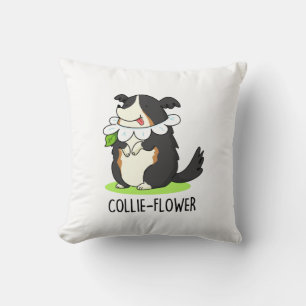 Collie-Blume Funny Border Collie Dog Pun Kissen