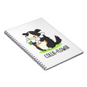 Collie-Blume Funny Border Collie Dog Pun Notizblock (Rechte Seite)