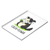 Collie-Blume Funny Border Collie Dog Pun Notizblock (Linke Seite)