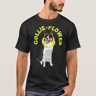 Collie Blume Hund Welpe Paw Liebe Border Collie 1 T-Shirt