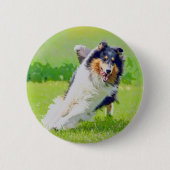 Collie Button (Vorderseite)