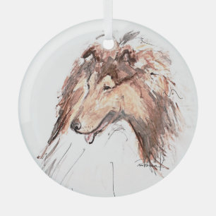 Collie by Hevener Ornament