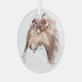 Collie by Hevener Ornament Aus Glas (Vorderseite links)