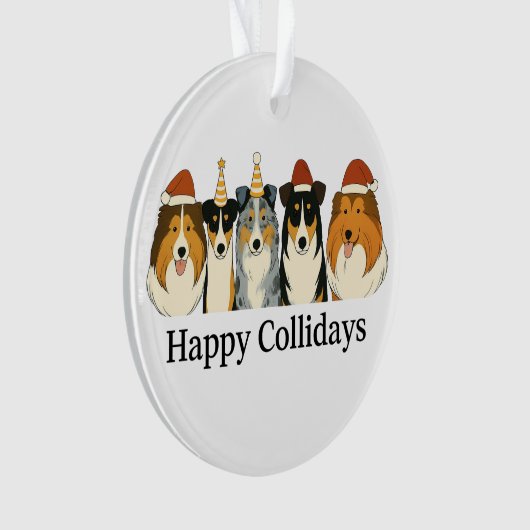 Collie Christmas Ornament (Vorderseite)