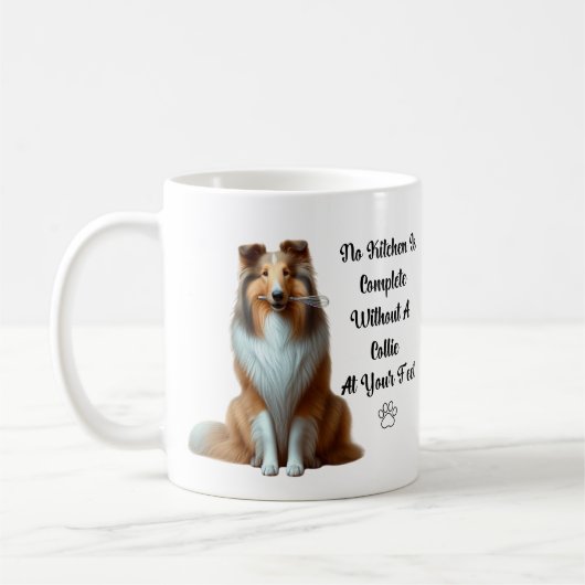 Collie Coffee Tasse (Links)