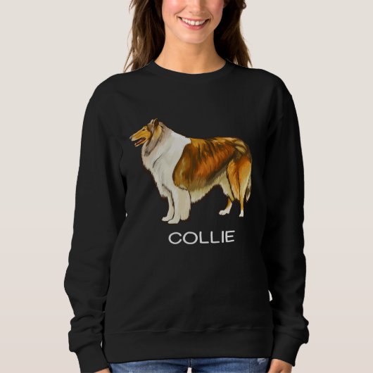 Collie Crazy Dog Sweatshirt (Vorderseite)