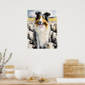 Collie - Dog Art Print Poster (Küche)