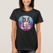 Collie Dog Bubble Tea T-Shirt (Vorderseite)