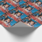 Collie Dog Christmas Geschenkpapier (Ecke)