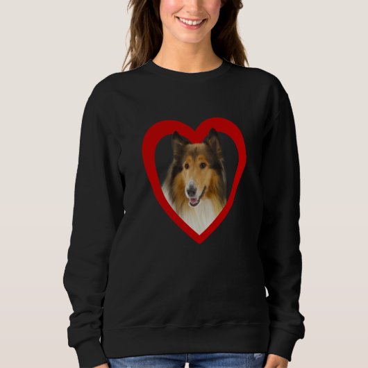 Collie Dog Heart Collie Collie 1 Sweatshirt (Vorderseite)