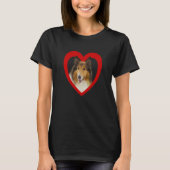 Collie Dog Heart Collie Collie 1 T-Shirt (Vorderseite)