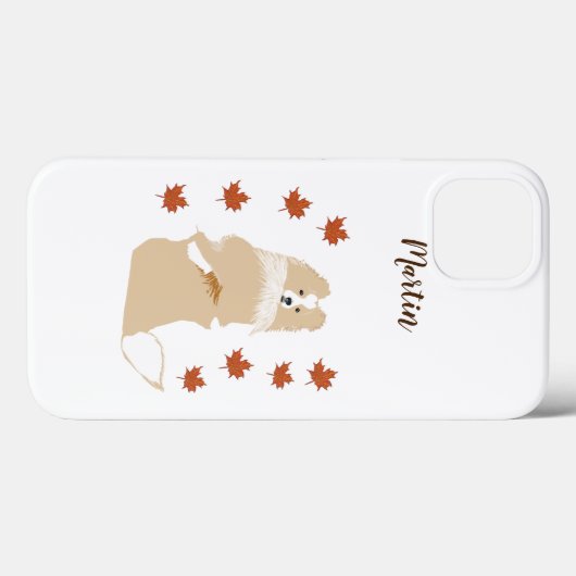 Collie Dog, Herbstleaves Case-Mate iPhone Hülle (Rückseite (Horizontal))
