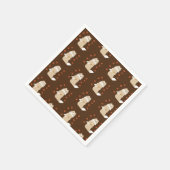Collie Dog, Herbstleaves Serviette (Ecke)