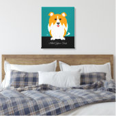Collie Dog Leinwanddruck (Insitu (Schlafzimmer))