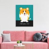 Collie Dog Leinwanddruck (Insitu (Wohnzimmer))