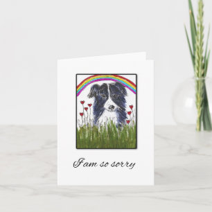 Collie Dog Pet Sympathy Card Karte