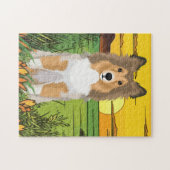 Collie Dog Puzzle (Horizontal)