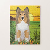 Collie Dog Puzzle (Vertikal)