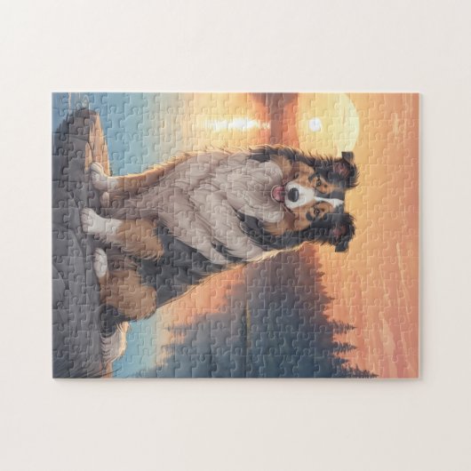Collie dog puzzle (Horizontal)