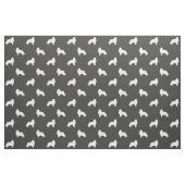 Collie Dog Rasse Silhouetten Gemustert Stoff (Fat Quarter (45,7 x 55,9 cm))