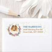 Collie Dog Spring Flowers Kreath (Insitu)