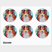 Collie Dog Sticker Pack (Blatt)