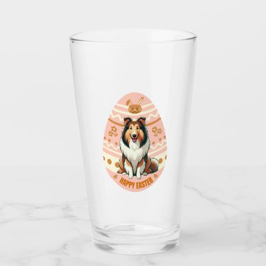 Collie-Ei Glas (Vorderseite)