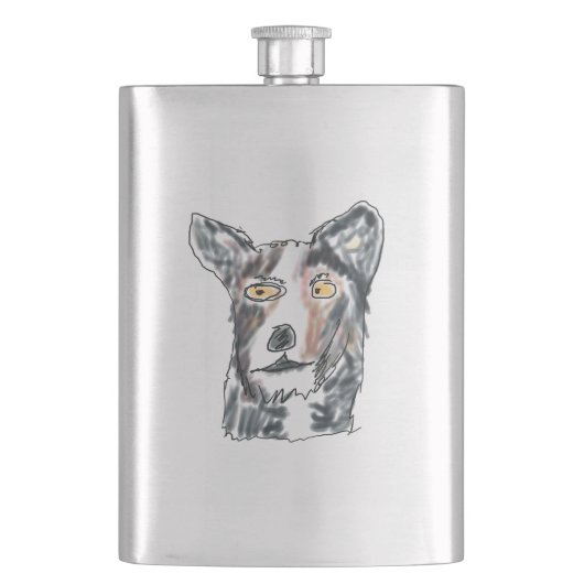 Collie Flachmann (Vorderseite)