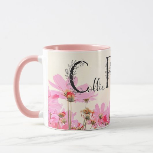Collie Flower Girl Tasse (Links)