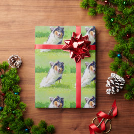 Collie Geschenkpapier