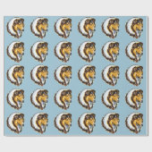 Collie Geschenkpapier (Flach)