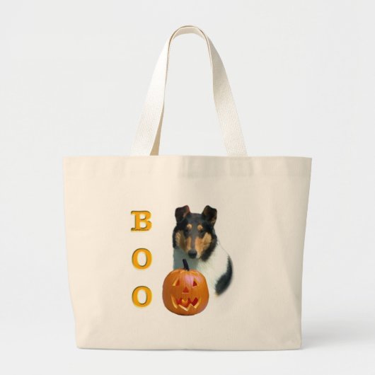 Collie (glatt) Boo Jumbo Stoffbeutel (Vorne)