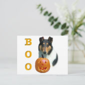 Collie (glatt) Boo Postkarte (Stehend Vorderseite)