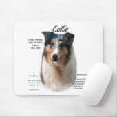 Collie (glattes Merle) Historie Design Mousepad (Mit Mouse)