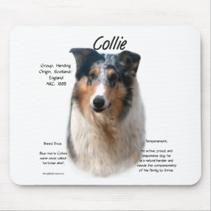 Collie (glattes Merle) Historie Design Mousepad