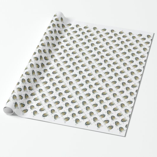 Collie (Grob Merle) History Design Geschenkpapier (Ungerollt)