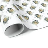 Collie (Grob Merle) History Design Geschenkpapier (Rolleneckpunkt)