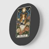 Collie Große Wanduhr (Winkel)