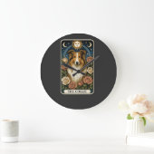 Collie Große Wanduhr (Zuhause)