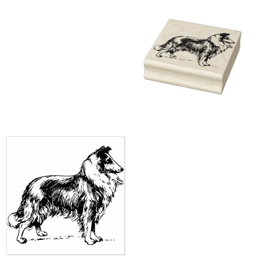 Collie Gummistempel (Stempel)