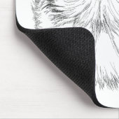 Collie Head Studies Art Mousepad (Ecke)